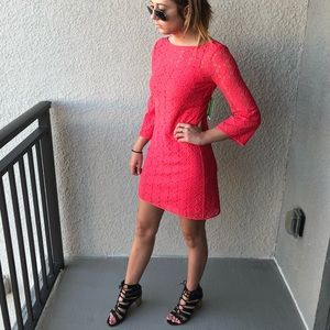 HOT PINK LILY PULITZER LACE DRESS